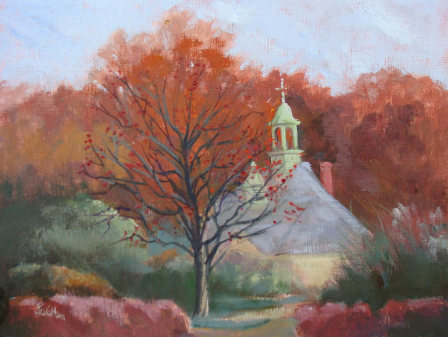 Kingwood Bell tower Painting by Judy Fischer Walton