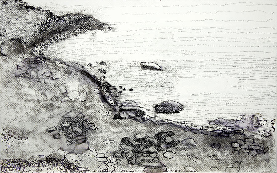 Kinnacurra Shore Painting by Kathleen Barnes