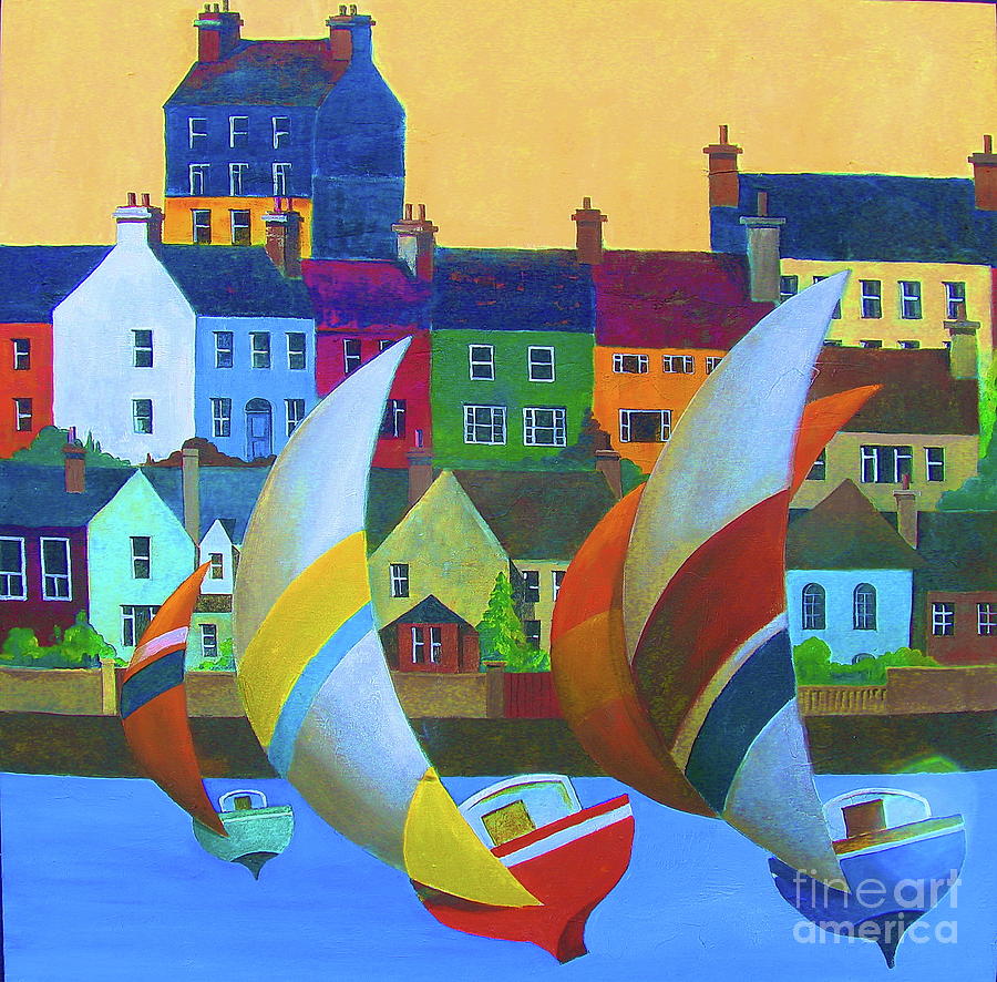 Kinsale Yachting, Cork Painting by Val Byrne