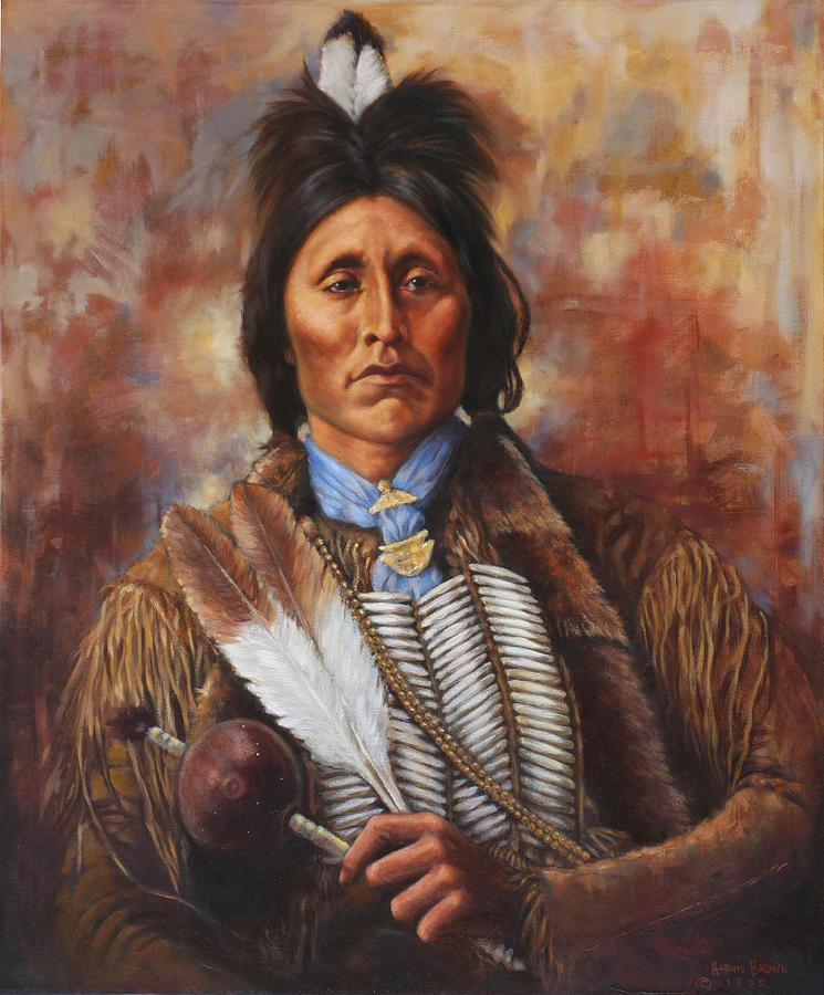 Kiowa Painting by Harvie Brown