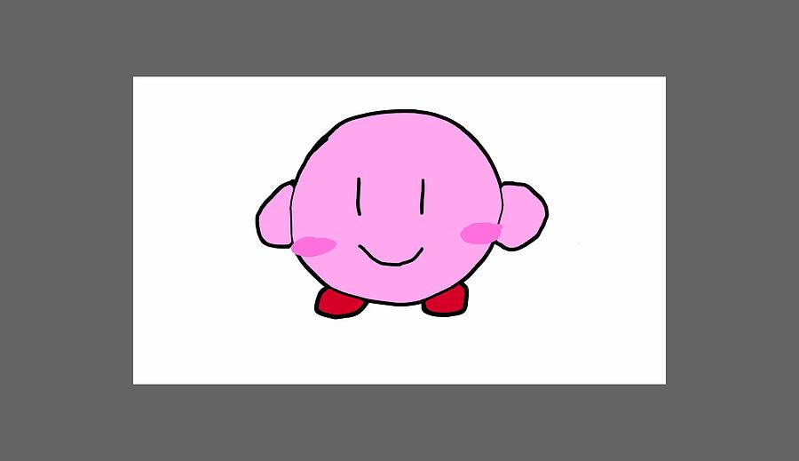 Kirby Drawing by Sari Kurazusi