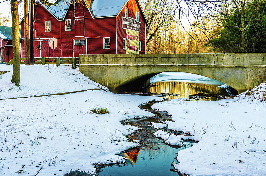 Kirbys Mill Landscape - Creek Photograph by Louis Dallara