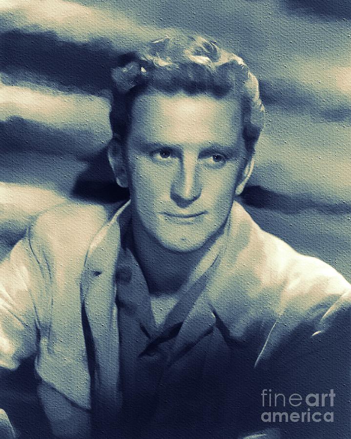 Hollywood Painting - Kirk Douglas, Hollywood Legend by Esoterica Art Agency