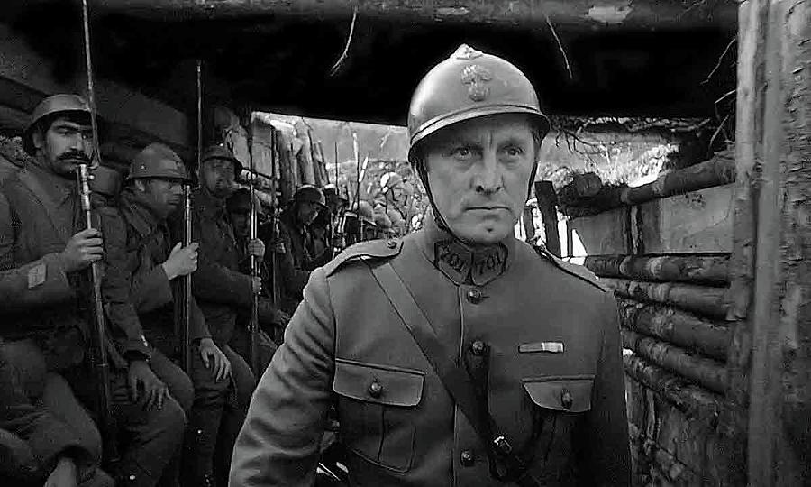 Kirk Douglas With His Troops In The Trenches Publicity Photo Paths Of Glory 1957 Photograph
