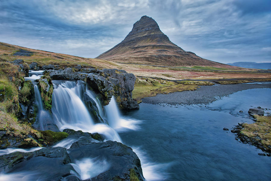 Kirkjufell Falls Photograph by Jerry Fornarotto