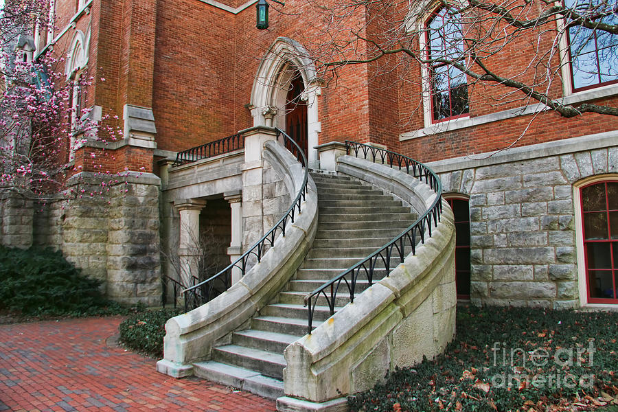 Kirkland Hall Stairway Vanderbilt University  189 Photograph by Jack Schultz