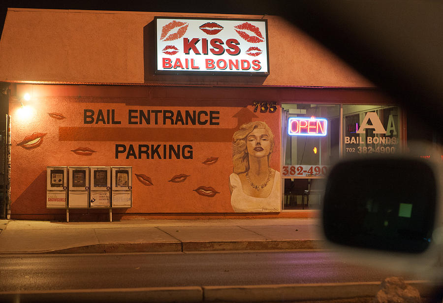 Las Vegas Photograph - Kiss Bail Bonds by Daniel Furon