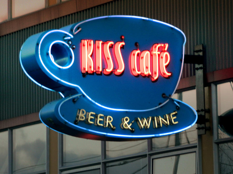 Kiss Cafe Photograph by Kathleen Grace