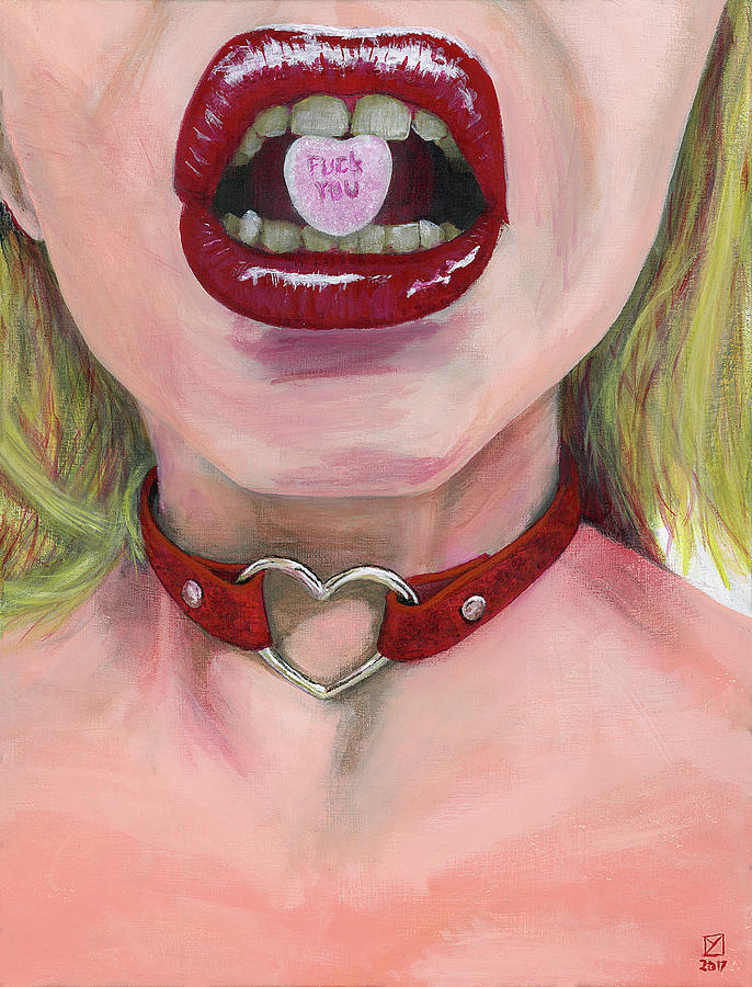 Kiss Me Painting by Matthew Mezo