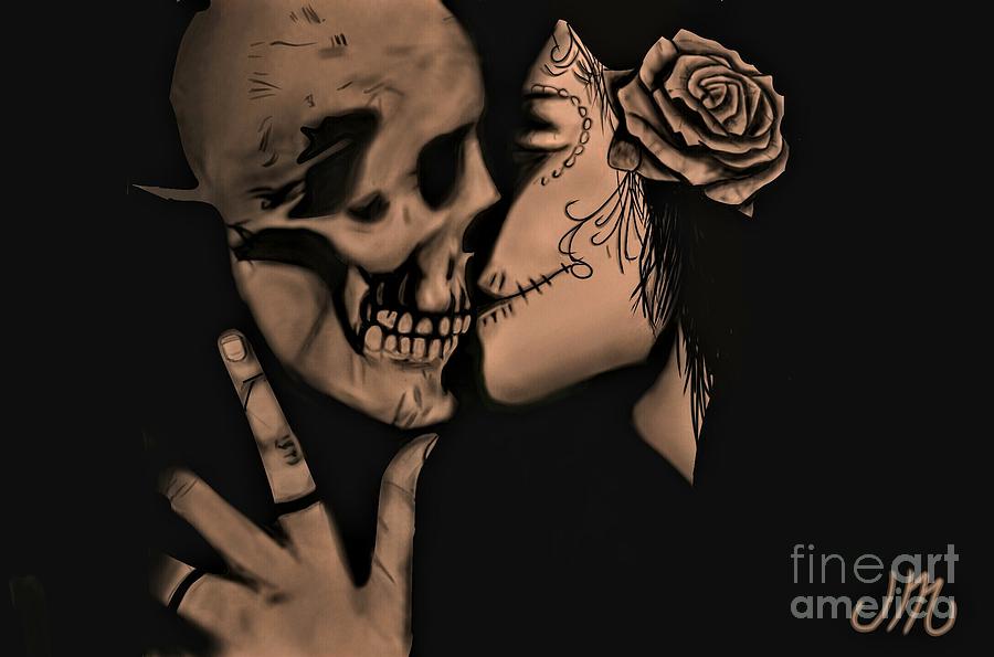 Kiss Of Death Digital Art by Josh Mendoza Pixels