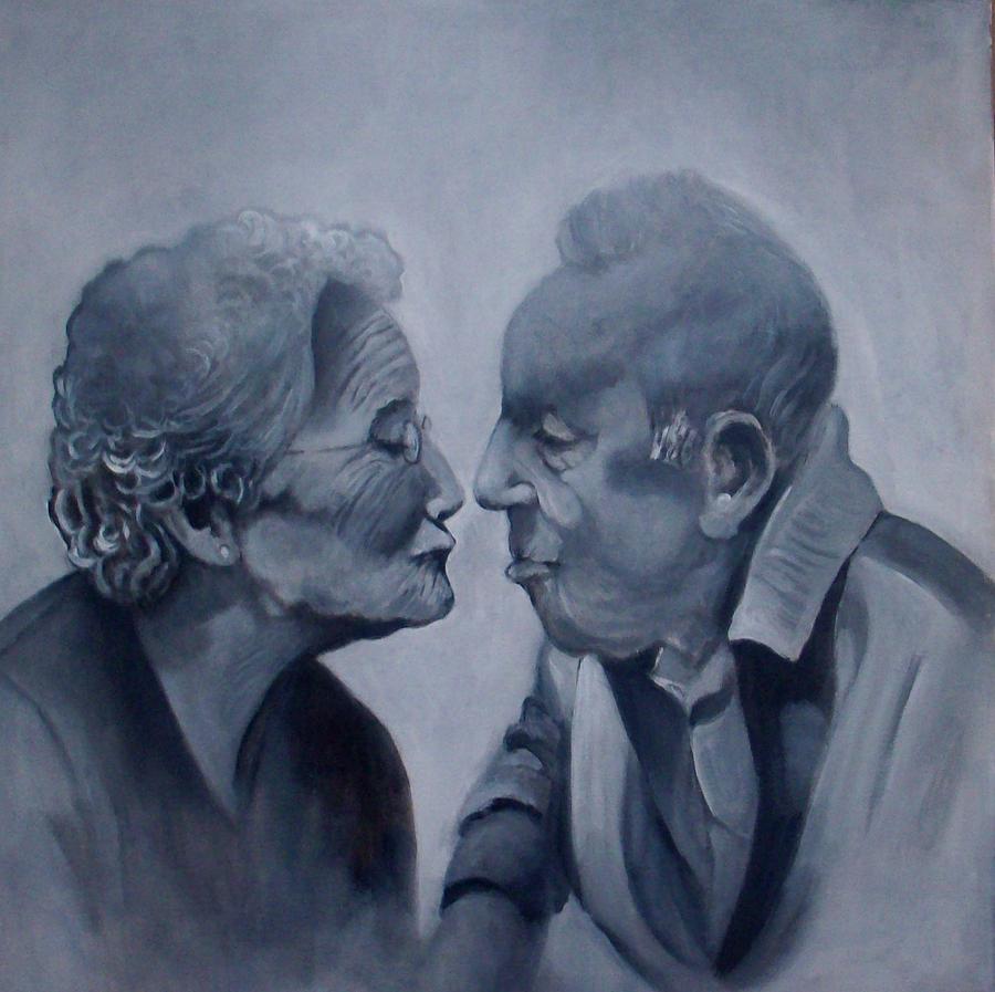 Kiss Painting by Paul Weerasekera