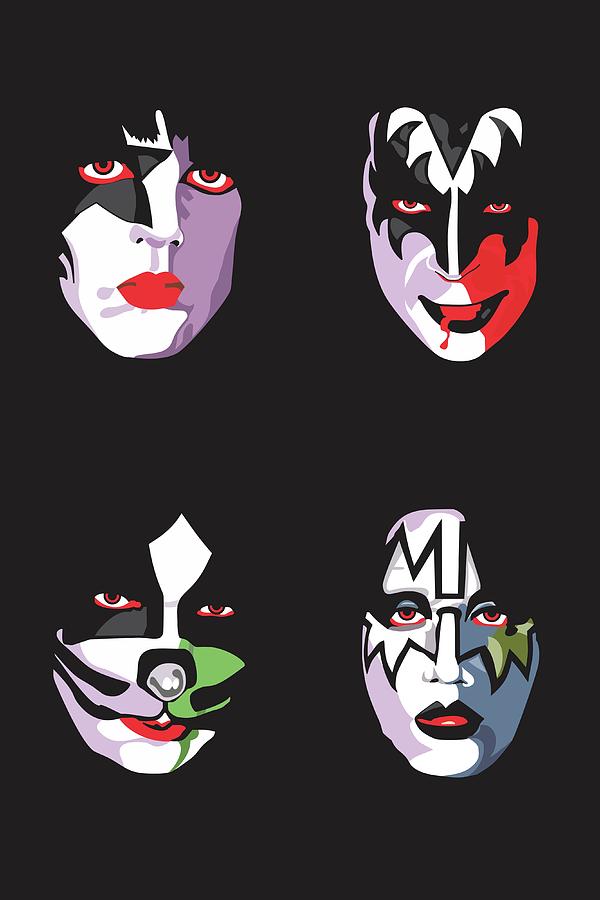 Kiss Digital Art by Troy Arthur Graphics