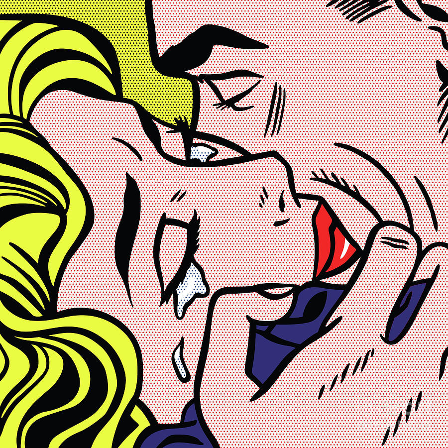 Vintage Digital Art - Kiss V - 1964_1 by Bobbi Freelance