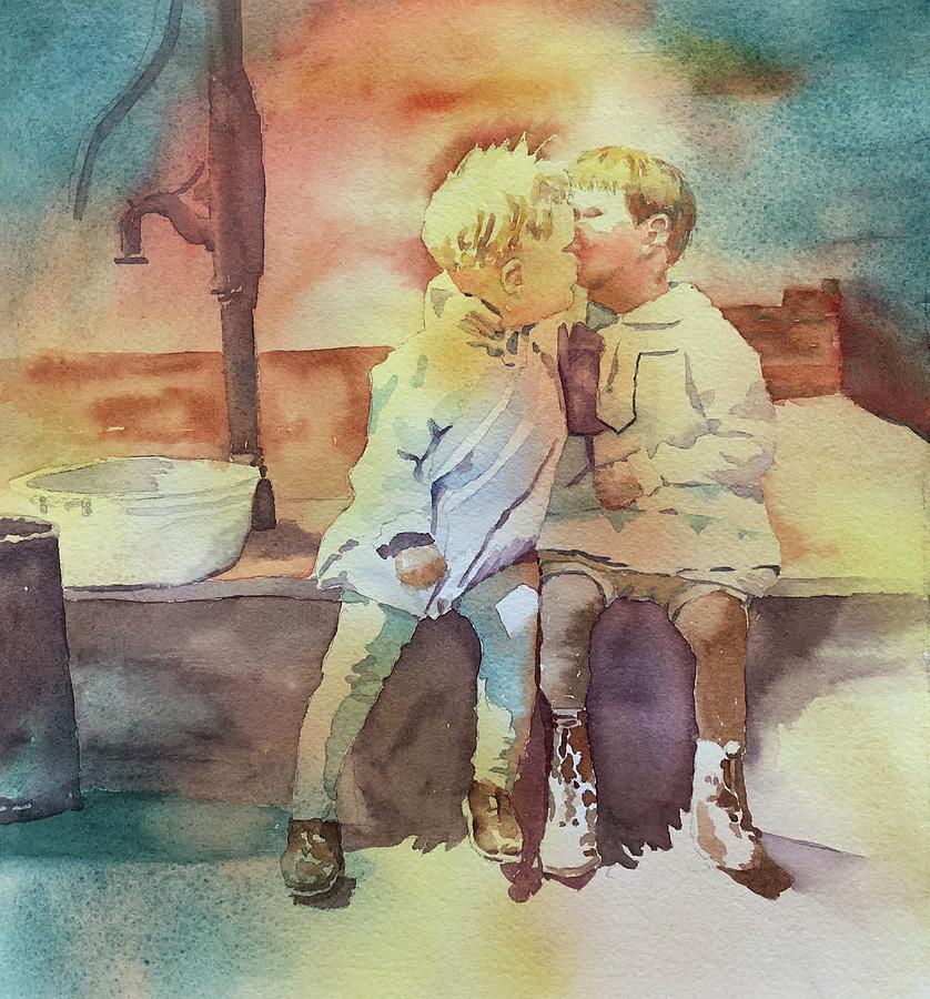 Kissing Cousins Painting by Tara Moorman