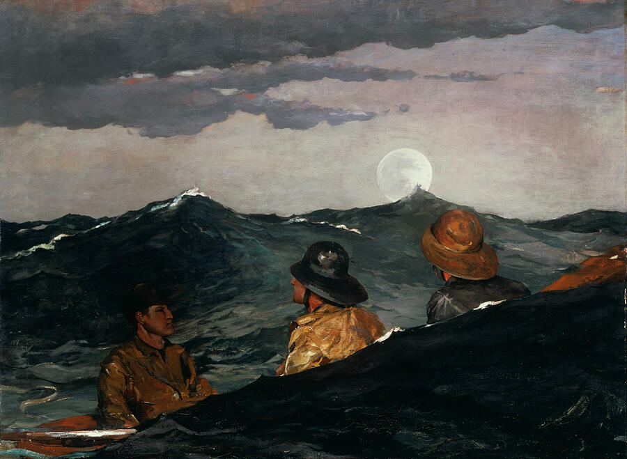 Kissing the Moon, from 1904 Painting by Winslow Homer Kissing the Moon, from 1904 Painting by Winslow Homer