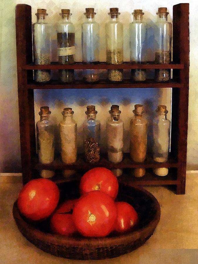 Bottle Painting - Kitchen Alchemy by RC DeWinter