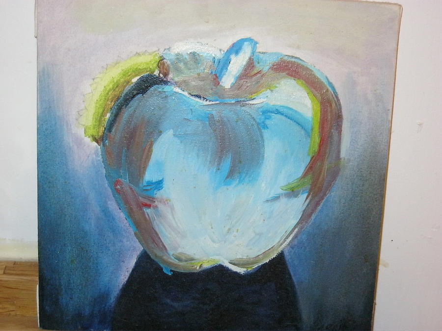 Kitchen Apple Painting by Carrie Maurer