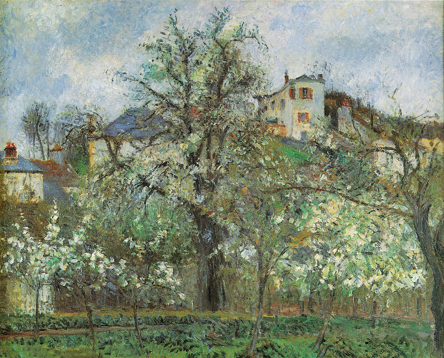 Kitchen Garden and Flowering Trees Photograph by Camille Pissarr