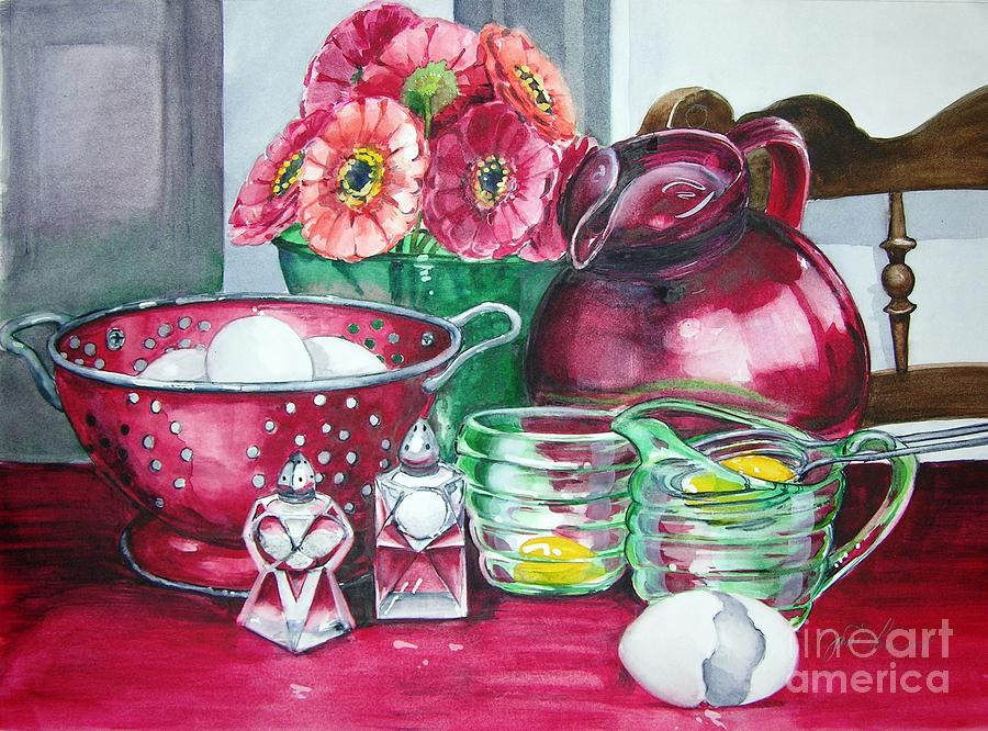 Kitchen Kitsch Painting by Jane Loveall