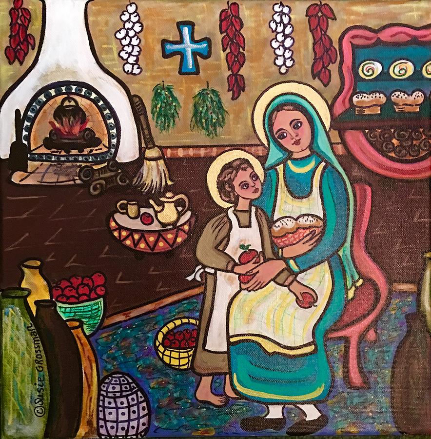 Kitchen Madonna Painting by Susie Grossman
