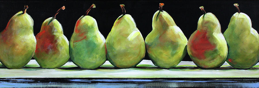 Pear Painting - Kitchen Pears by Toni Grote
