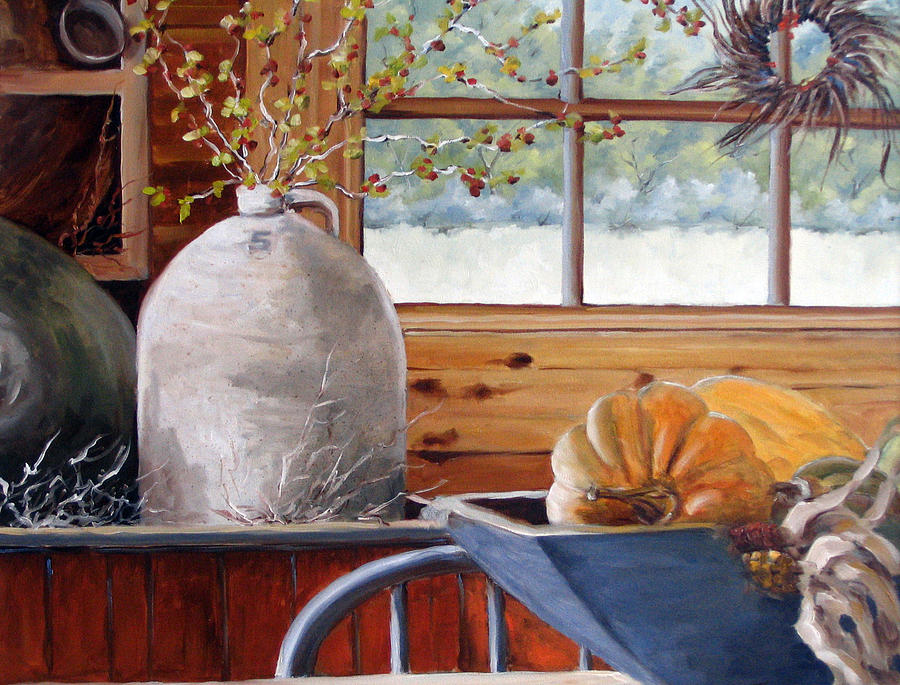 Kitchen Scene Painting by Richard T Pranke
