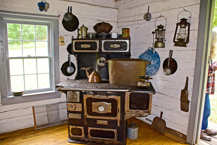Kitchen Stove in Old Victoria-Michigan  Photograph by Ruth Hager