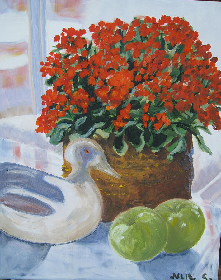 Kitchen Table Painting by Julie Todd-Cundiff