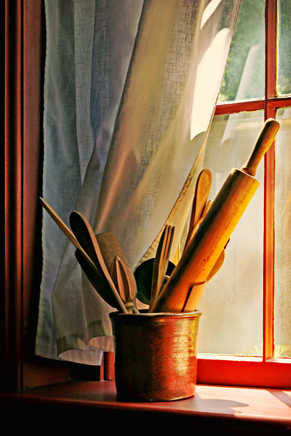 Kitchen Utensils - Window Photograph by Nikolyn McDonald