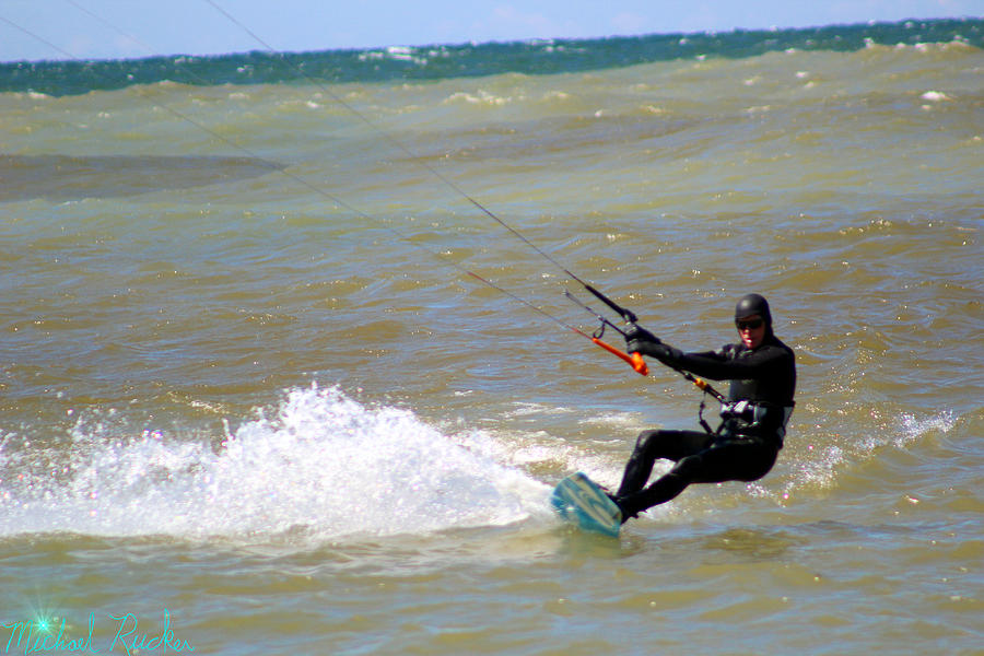 Kite Boarder Photograph by Michael Rucker