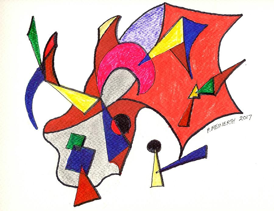 Kite Flying Drawing by Paul Meinerth