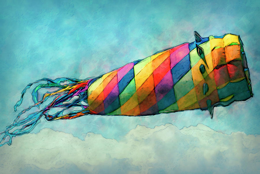 Kite Painting by Jack Zulli