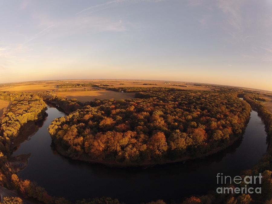 Kite over the Iroquois River Photograph by John Franke | Fine Art America