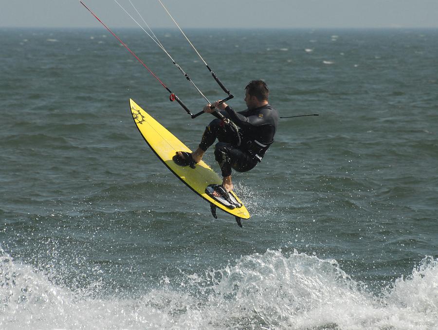 Kite Surfing Photograph - Kite Surfing 2 by Joyce StJames