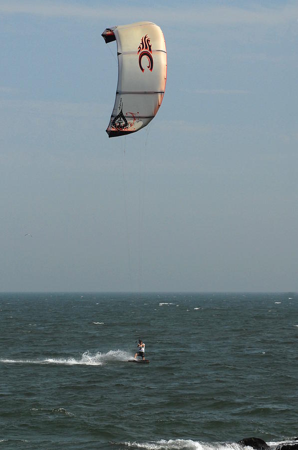 Kite Surfing Photograph - Kite Surfing 5 by Joyce StJames
