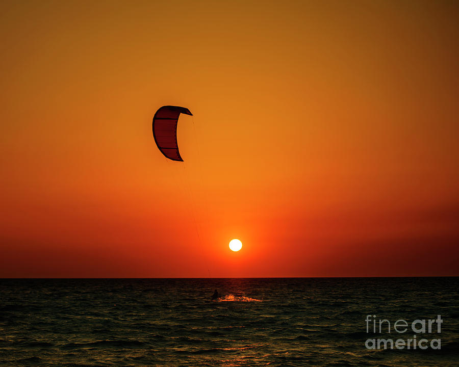 Kite surfing Photograph by Jelena Jovanovic