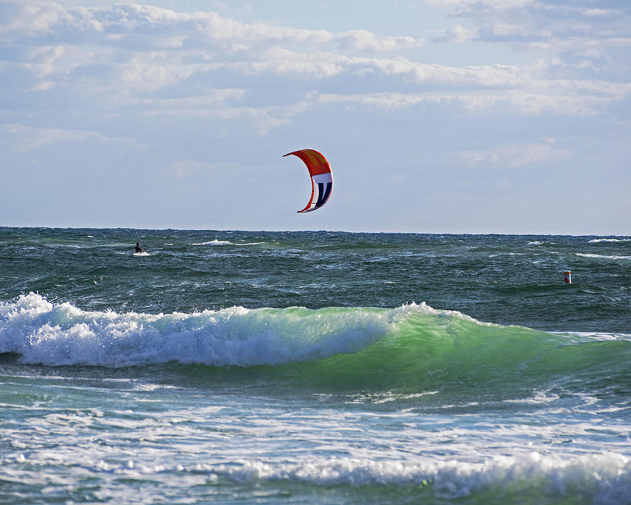 Kiteboards on Pompano Beach Florida Photograph by Toby McGuire