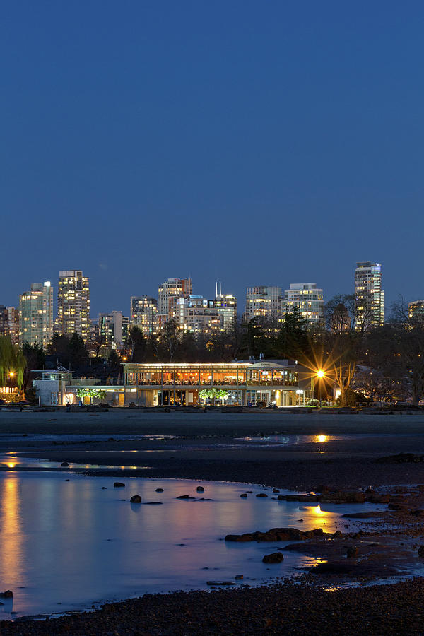 Kits Beach and Vancouver Condos Photograph by Michael Russell Fine
