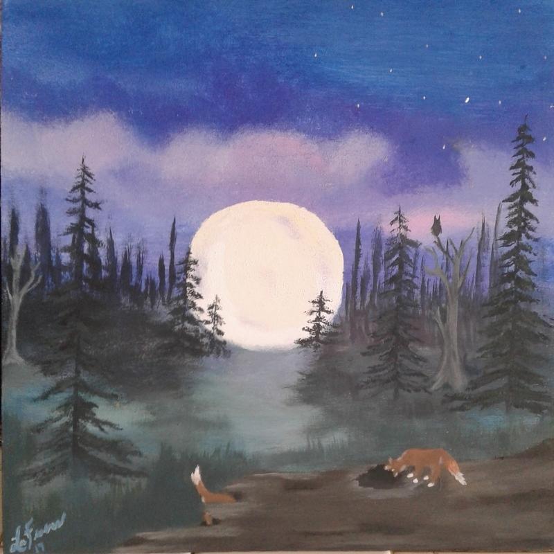 Fox Painting - Kits in play by Lori Lafevers