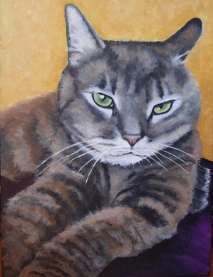 Kitten Painting by Carol Russell