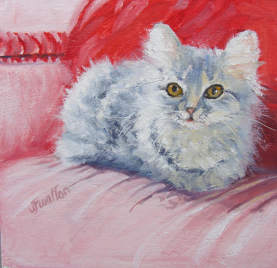 Kitten Painting by Judy Fischer Walton