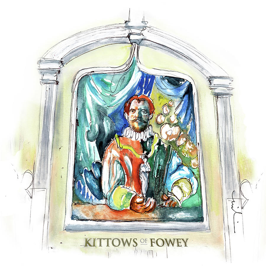 Kittows Of Fowey Painting by Miki De Goodaboom