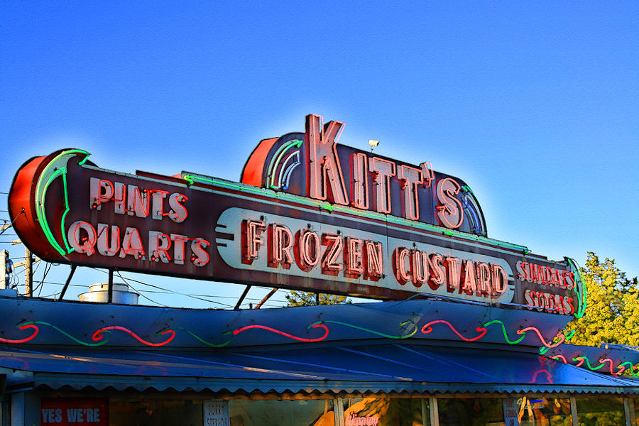 Kitts Frozen Custard Stand Digital Art by Geoff Strehlow