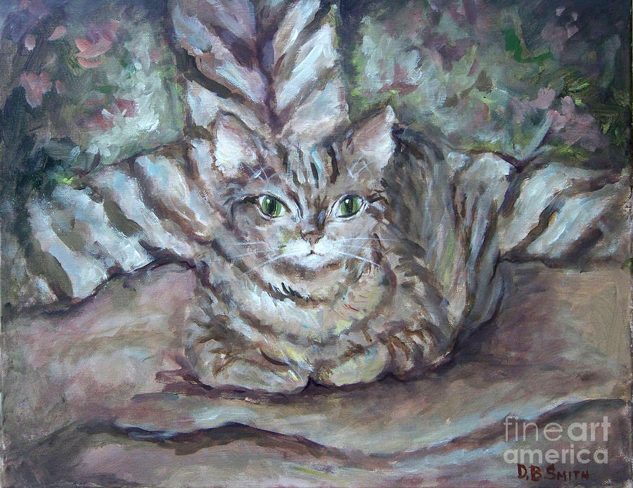 Kitty Camo Painting by Deborah Smith