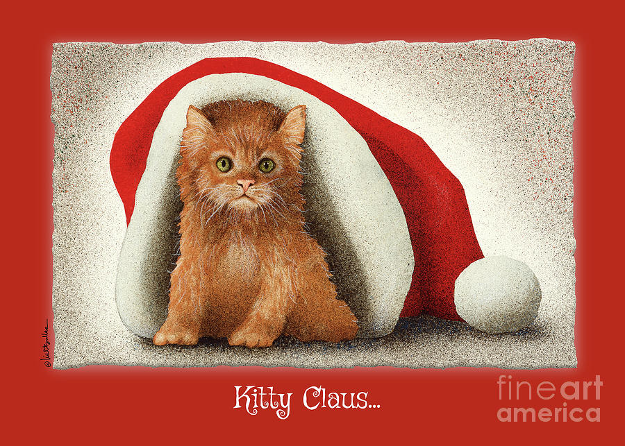 Kitty Claus... Painting by Will Bullas