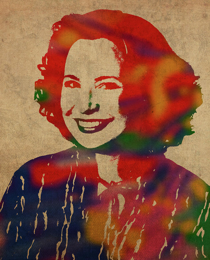 Kitty Forman Watercolor Portrait Mixed Media By Design Turnpike Fine