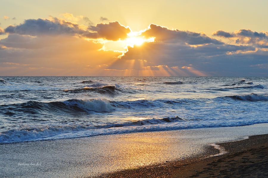 Beach Photograph - Kitty Hawk Sunrise by Barbara Ann Bell