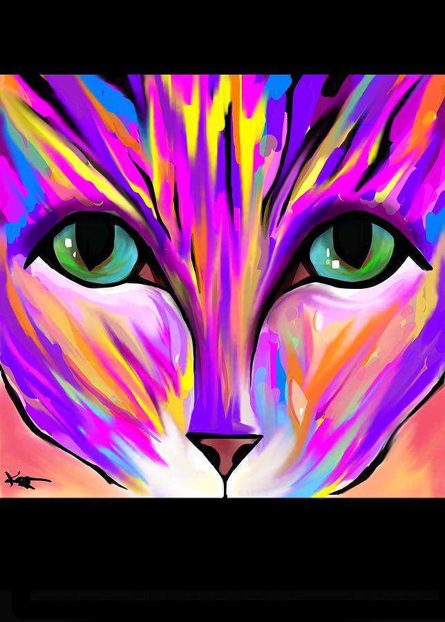 Kitty Kat  Digital Art by Kathleen Hromada