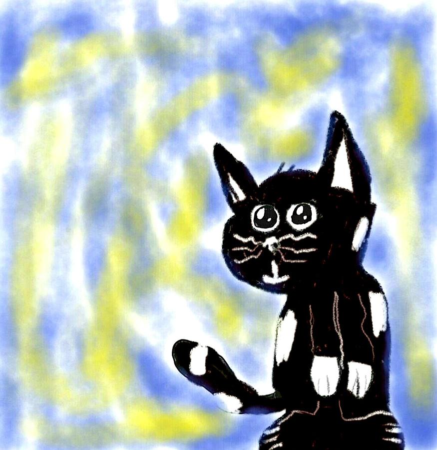Cat Digital Art - Kitty Kitty by Paulo Guimaraes