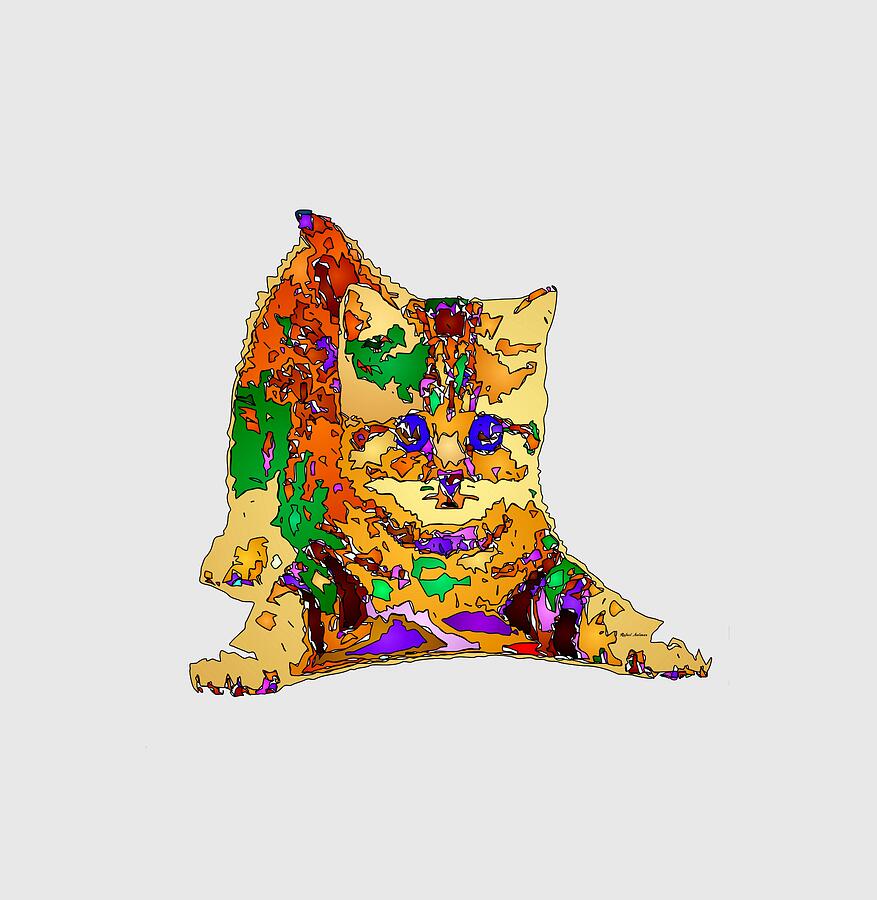 Kitty Love. Pet Series Digital Art by Rafael Salazar